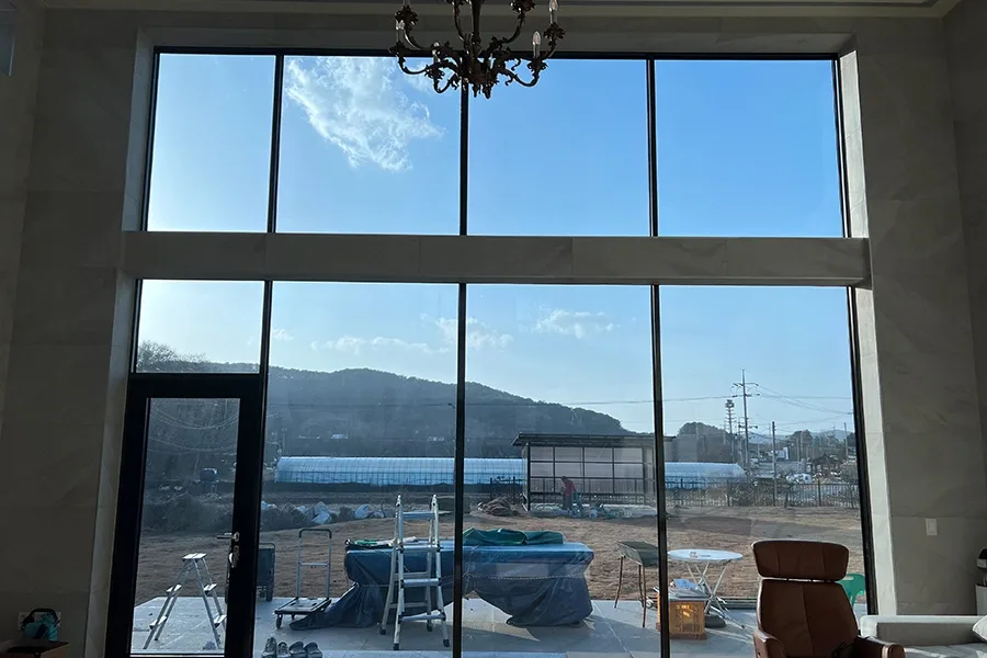 안양 전원주택 창호 반사필름 시공 현장 사진 2