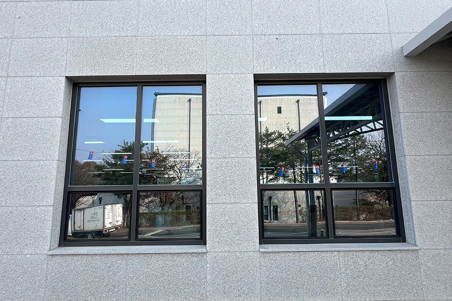 남원 카페 통유리 반사필름 시공 현장 사진 3